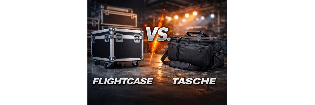 Flightcase vs Tasche – was ist besser für Veranstaltungstechnik? - Flightcase vs Tasche – was ist besser für Veranstaltungstechnik?