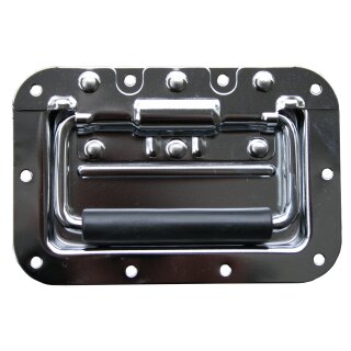 Klappgriff gefedert chrom 160x107 mm –  Einbauschale 9mm