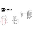 Toolcase mit 5 Schubladen und Tisch – Flightcase auf Rollen