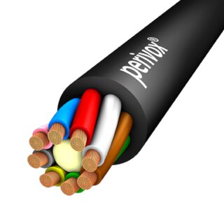 Perivox Lautsprecherkabel 8x2,5 mm² schwarz