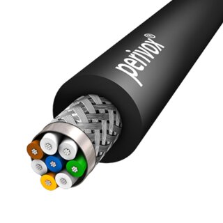 Perivox MO-CAT 5e 4x2x AWG26/7 PUR schwarz