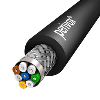 Perivox MO-CAT 5e 4x2x AWG24/7 PUR schwarz