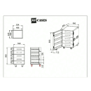 Toolcase mit 5 Schubladen – Flightcase auf Rollen