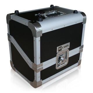 Plattenkoffer für 80 LPs – Vinyl Flightcase in Schwarz mit Klappgriff